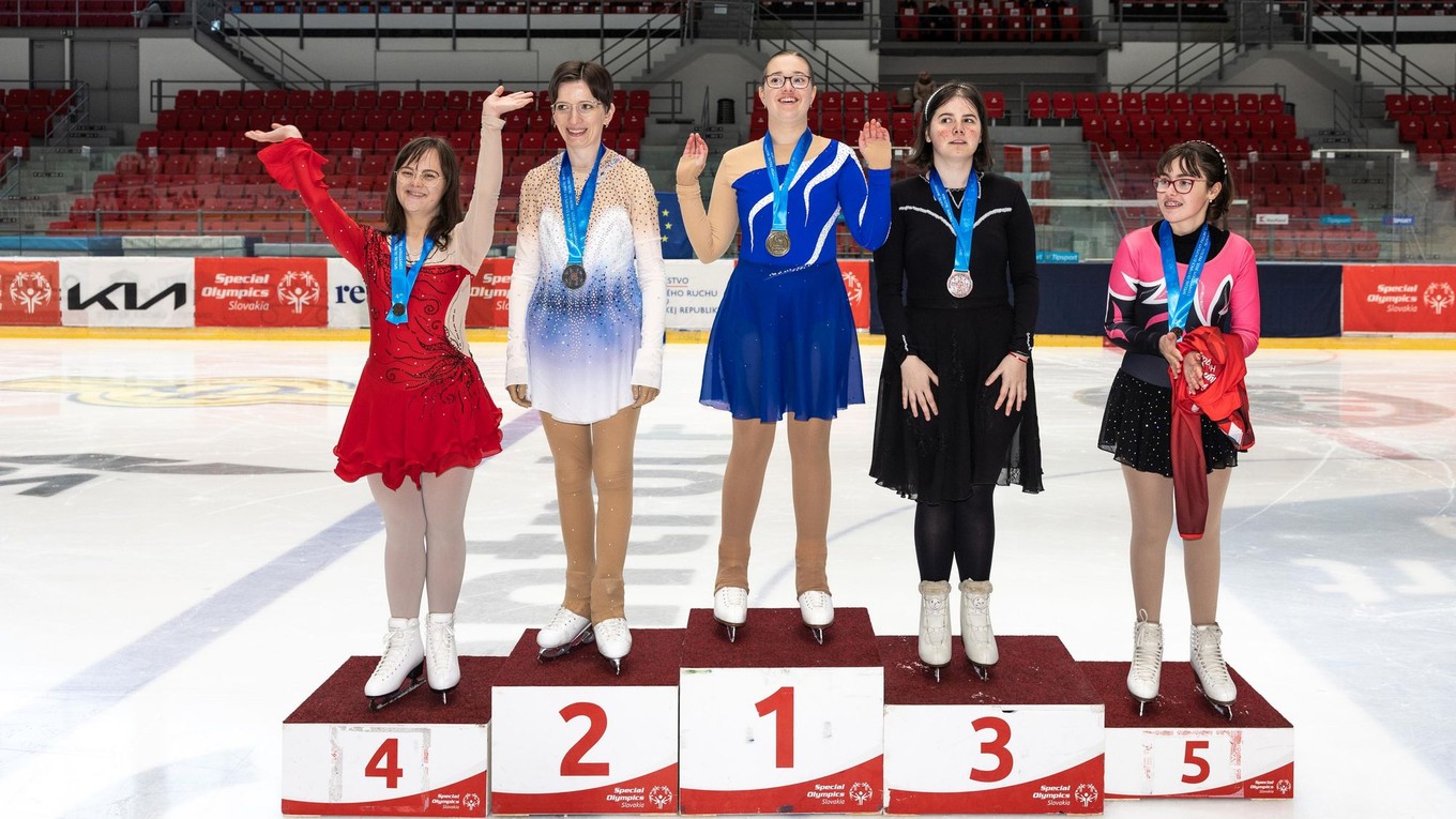 Fotografia z Majstrovstiev Európy Špeciálnych olympiád v krasokorčuľovaní. 