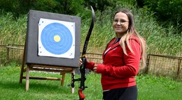 Na snímke slovenská lukostrelekyńa Denisa Baránková.