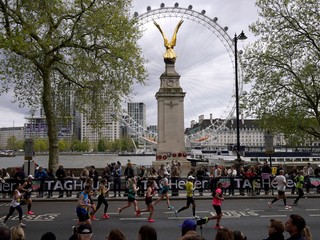 Fotka z Londýnskeho maratónu 2024.