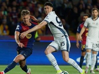Fotka zo zápasu FC Barcelona - Inter Miláno.