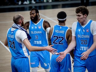 Basketbalisti Slovana Bratislava.