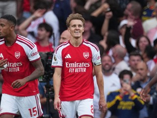 Kapitán Arsenalu Martin Ödegaard.