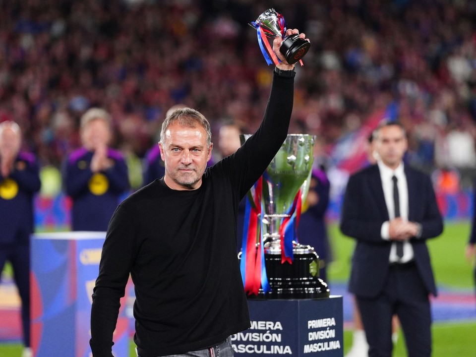 Tréner FC Barcelona Hansi Flick.
