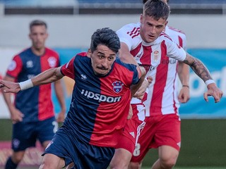 Momentka zo zápasu FC ViOn Zlaté Moravce-Vráble - MFK Dukla Banská Bystrica