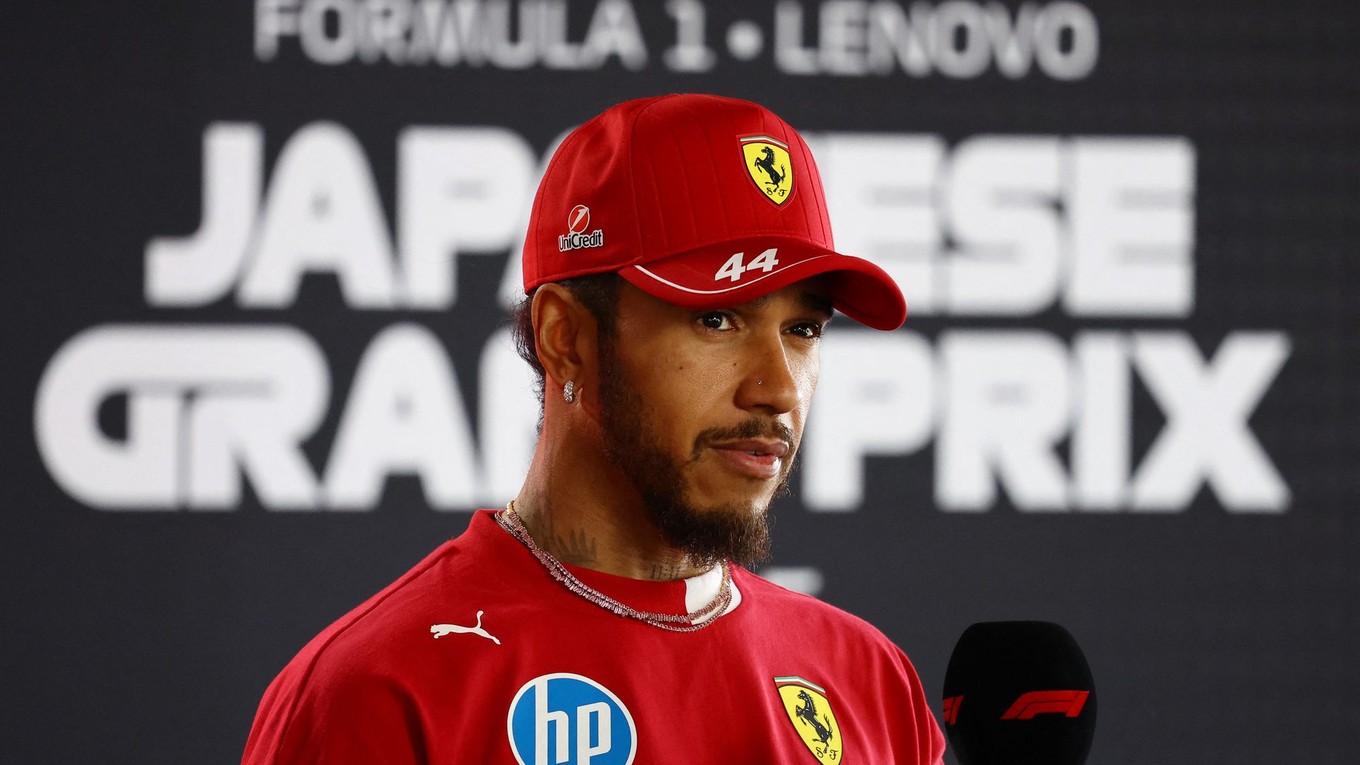Lewis Hamilton pred Veľkou cenou Japonska 2025.