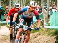 Peter Sagan počas MS 2023 v Glasgowe v disciplíne short track.