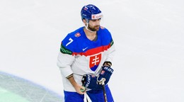Mário Grman počas MS v hokeji 2025. 