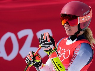Americká lyžiarka Mikaela Shiffrinová na ZOH 2022. 