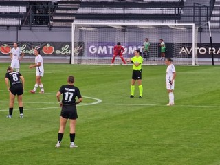 Momentka zo zápasu ŽNK Mura Murska Sobota - Spartak Myjava