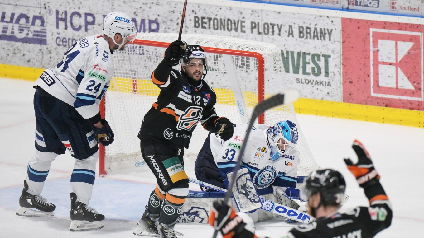 Fotka z finále HC Košice - HK Nitra.