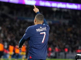 Kylian Mbappé v drese Paríž St. Germain.