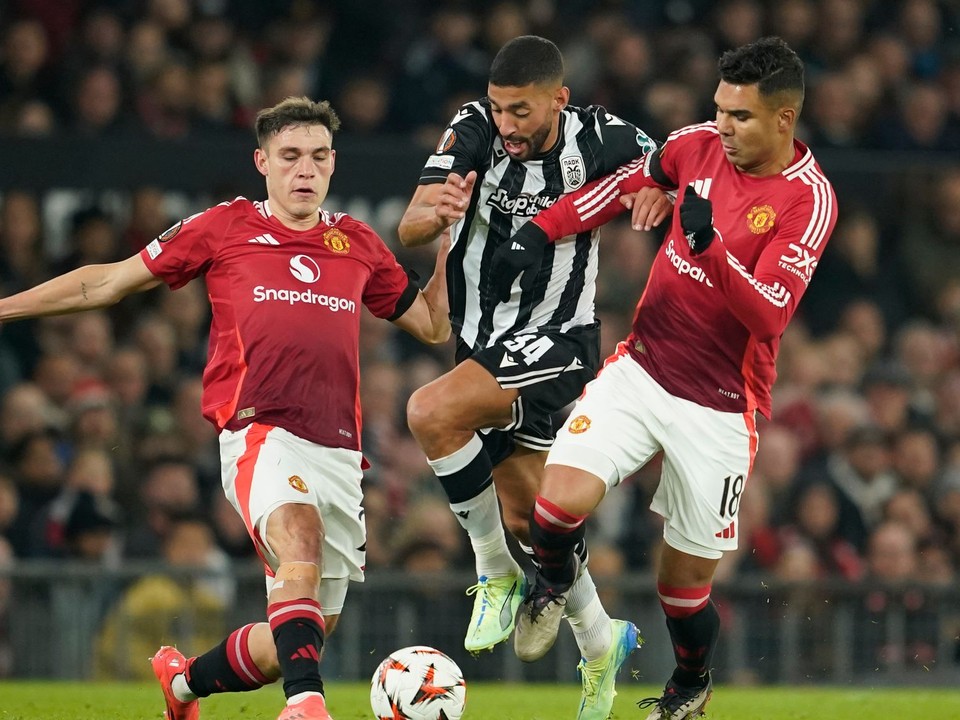 Fotka zo zápasu Manchester United - PAOK.