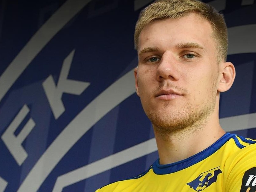 Gytis Paulauskas v drese MFK Zemplín Michalovce.