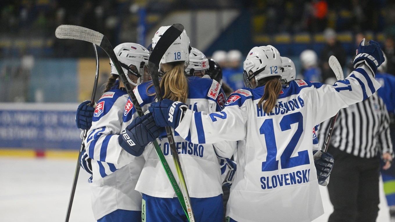Slovenské hokejistky.