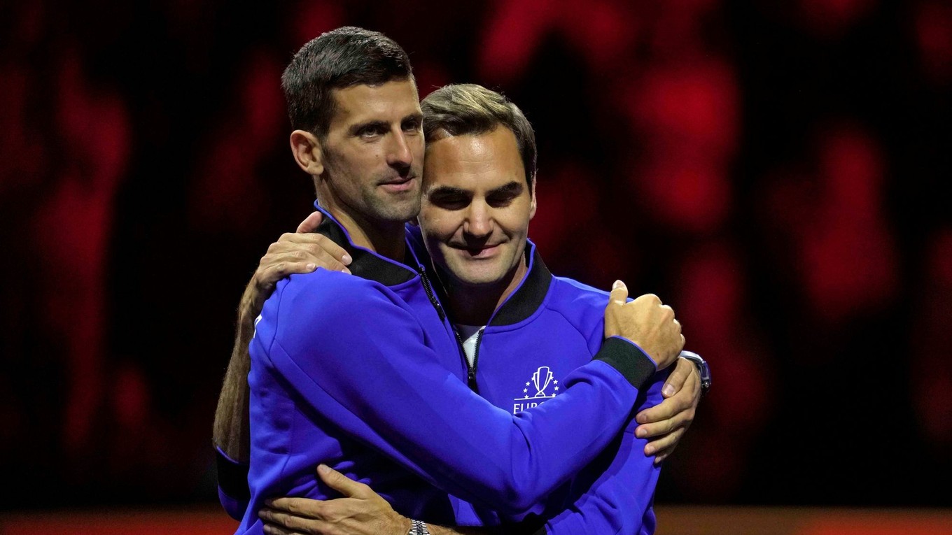 Novak Djokovič a Roger Federer