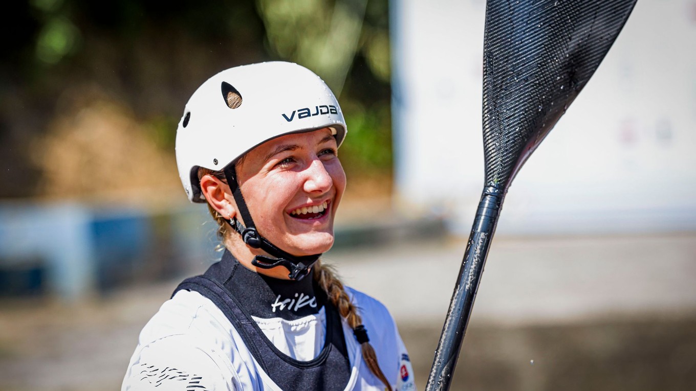 Na snímke vodná slalomárka Zara Záhorská.