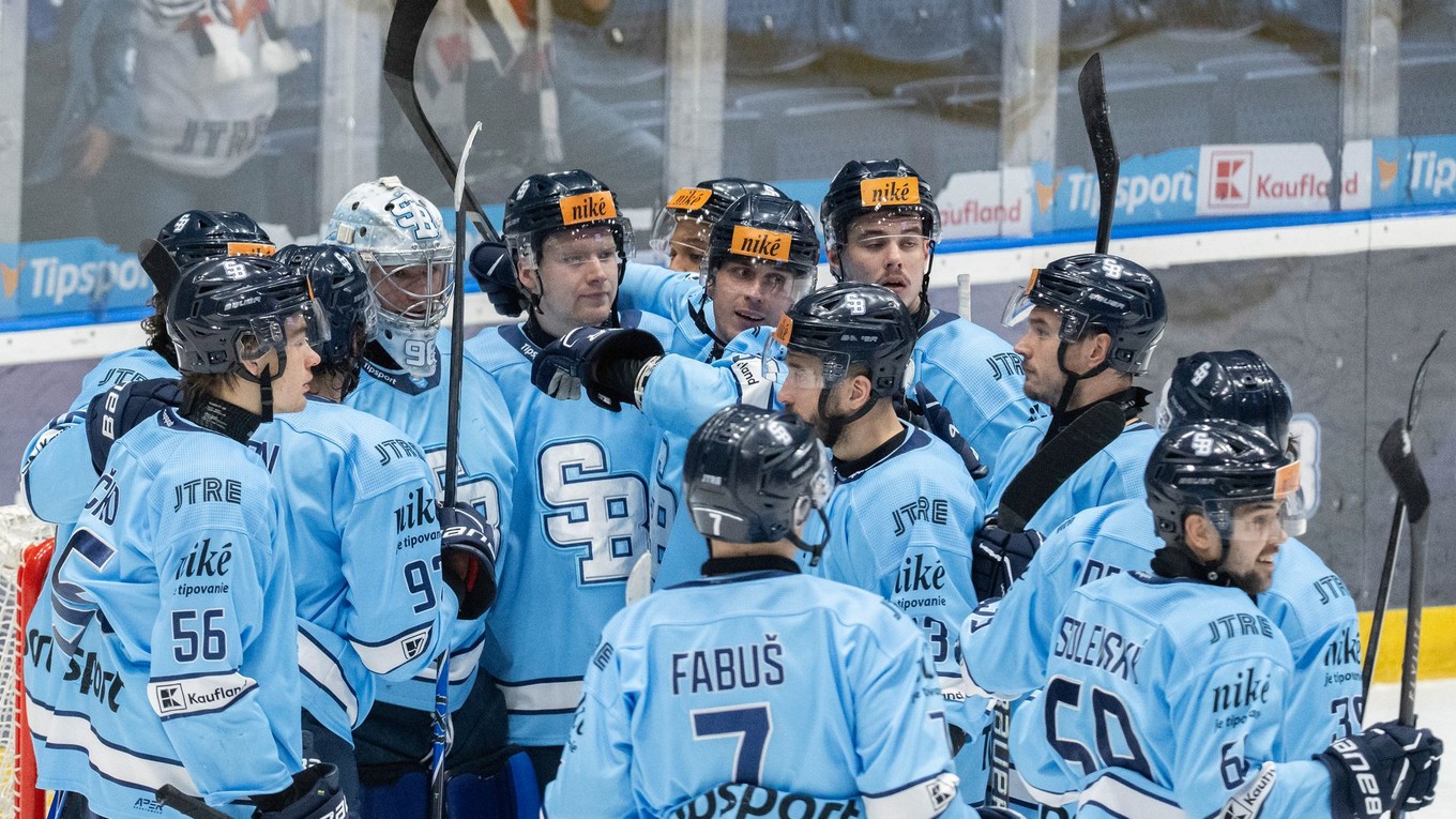 Hokejisti Slovana Bratislava.