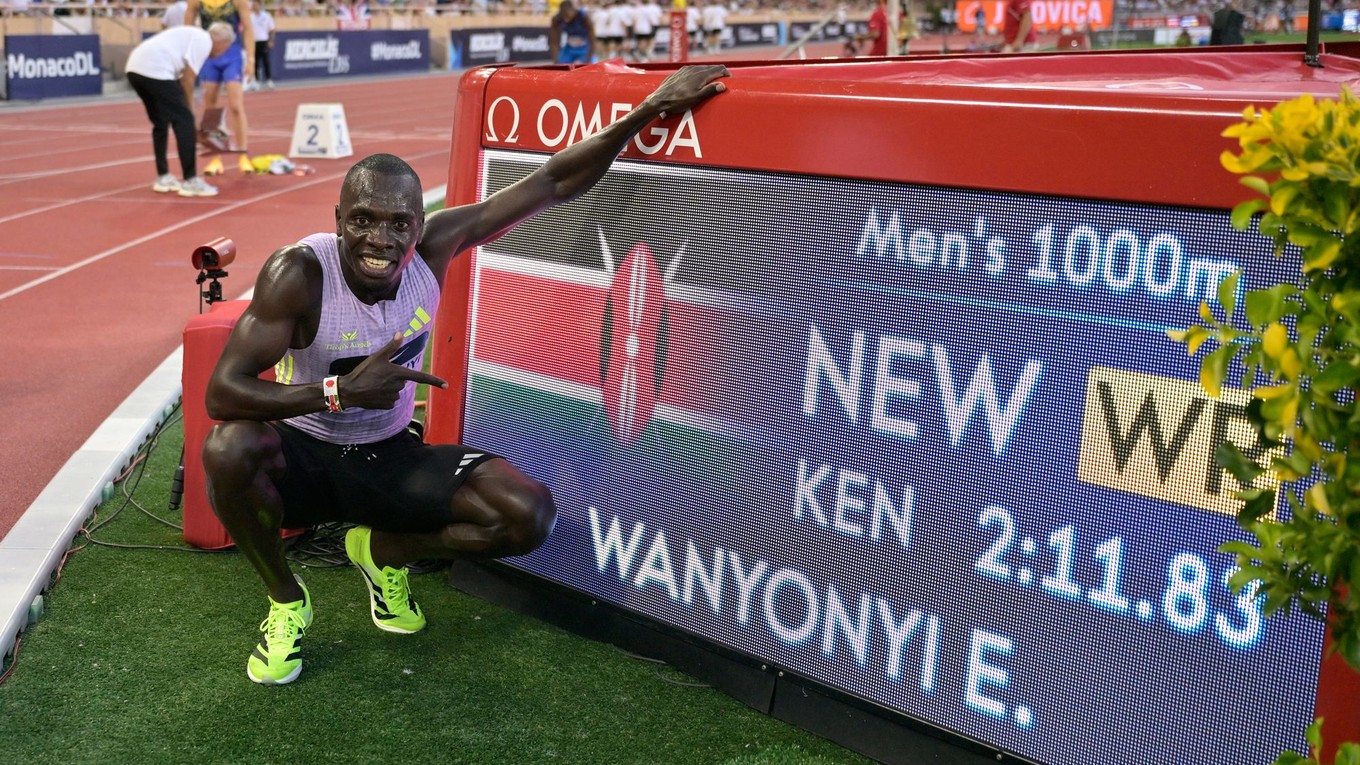 Emmanuel Wanyonyi stanovil svetový rekord v behu na 1000 m