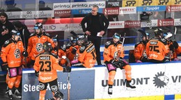 Na snímke lavička Košíc počas zápasu.