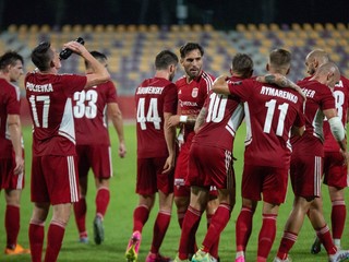 Futbalisti MFK Dukla Banská Bystrica.