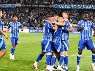 Futbalisti ŠK Slovan Bratislava v 2. predkole Ligy majstrov.