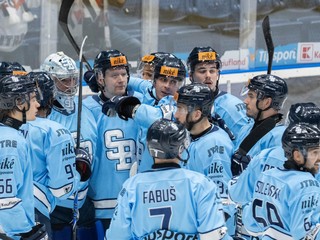 Hokejisti Slovana Bratislava.