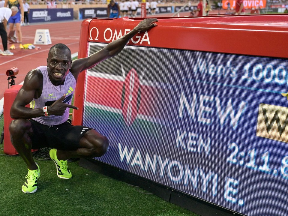 Emmanuel Wanyonyi stanovil svetový rekord v behu na 1000 m