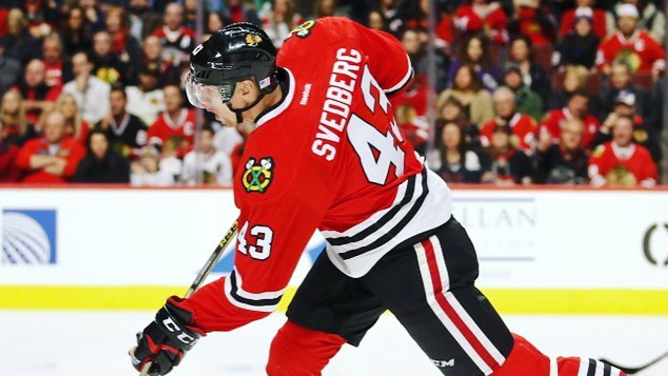 Viktor Svedberg v drese Chicaga