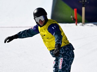 Slovenský reprezentant v parasnoubordingu Adam Krupa.