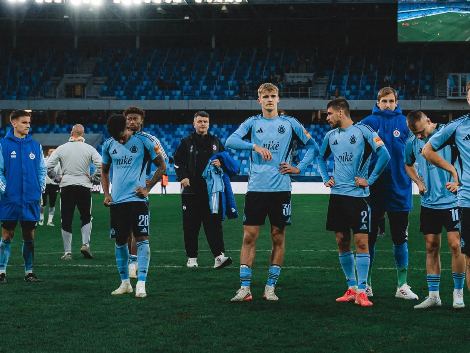 Futbalisti ŠK Slovan Bratislava.