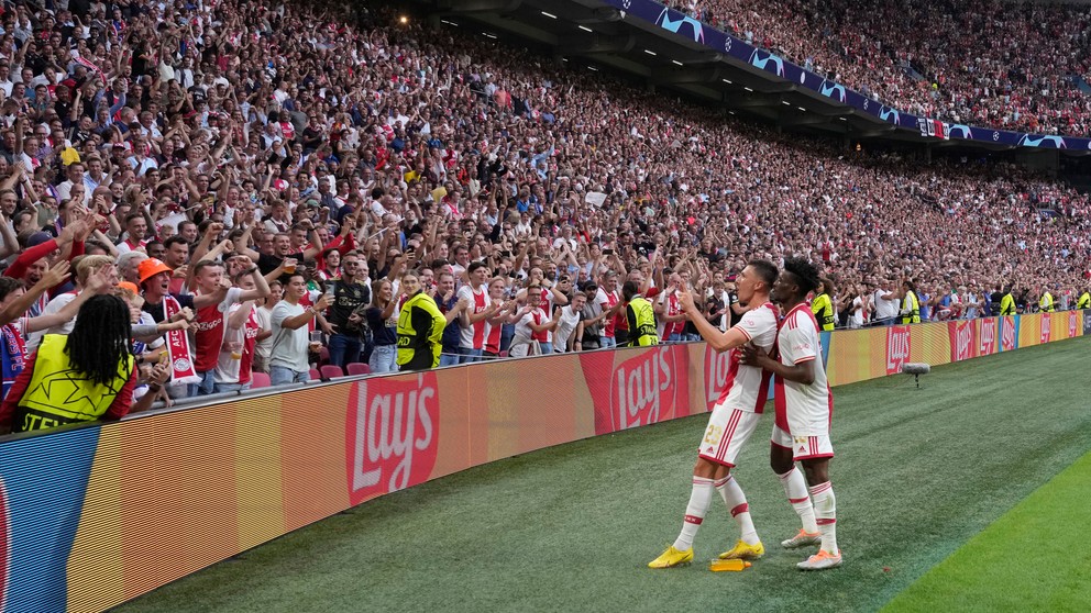 Gólová radosť Ajaxu Amsterdam.