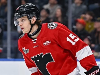 Andreas Straka v drese tímu Québec Remparts (QMJHL). 