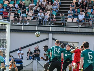 Momentka z derby súboja Prievidza - Lehota pod Vtáčnikom.