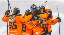 Radosť hokejistov HC Košice.