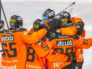 Radosť hokejistov HC Košice.