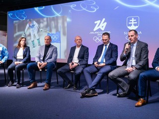 Tlačová konferencia k hodnoteniu výkonu športovcov na zimných olympijských hrách v Taliansku