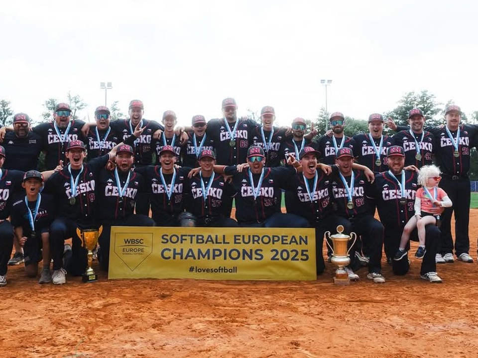 Českí reprezentanti vyhrali ME v softbale 2025.