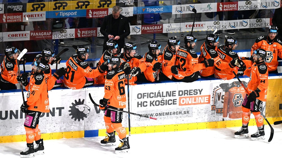 Gólová radosť hráčov Košíc 