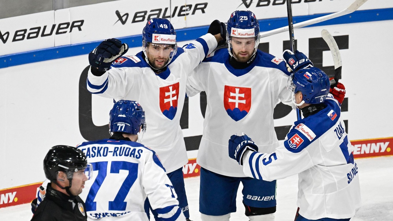 Radosť hráčov Slovenska