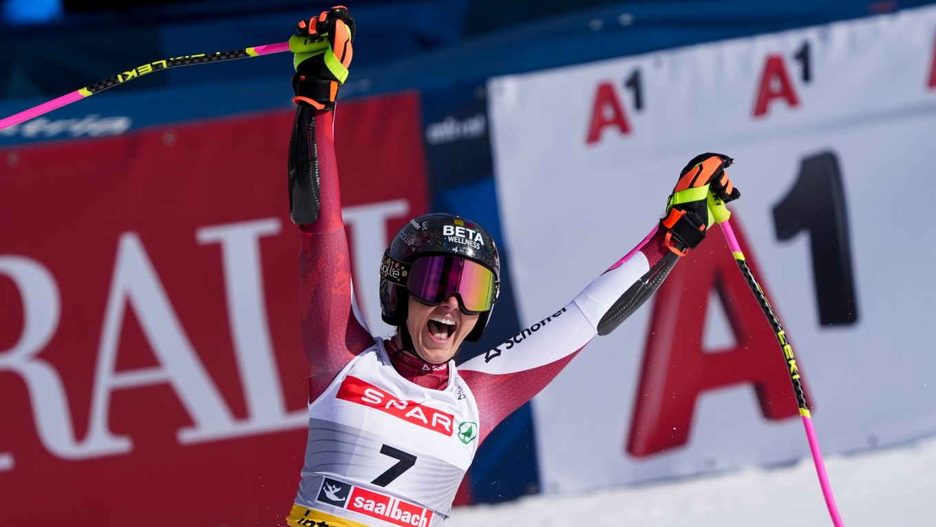 Stephanie Venierová získala zlato v super-G na MS v zjazdovom lyžovaní 2025.