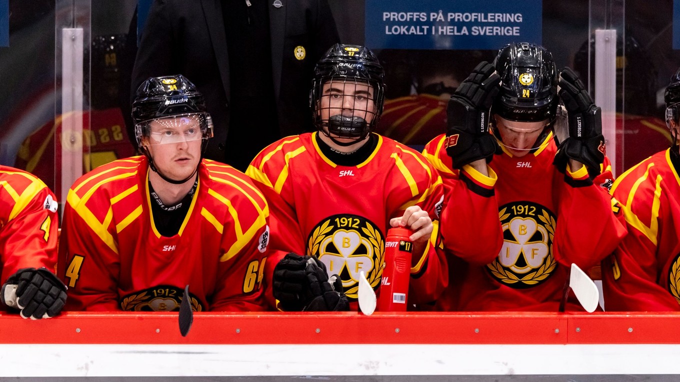 Slovenský útočník Michal Svrček v drese Brynäs IF. 