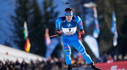 Taliansky biatlonista Tommaso Giacomel.