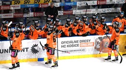 Gólová radosť hráčov Košíc 