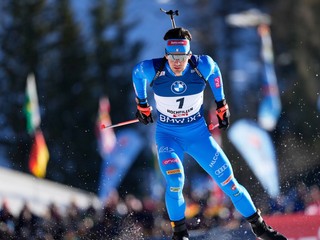 Taliansky biatlonista Tommaso Giacomel.