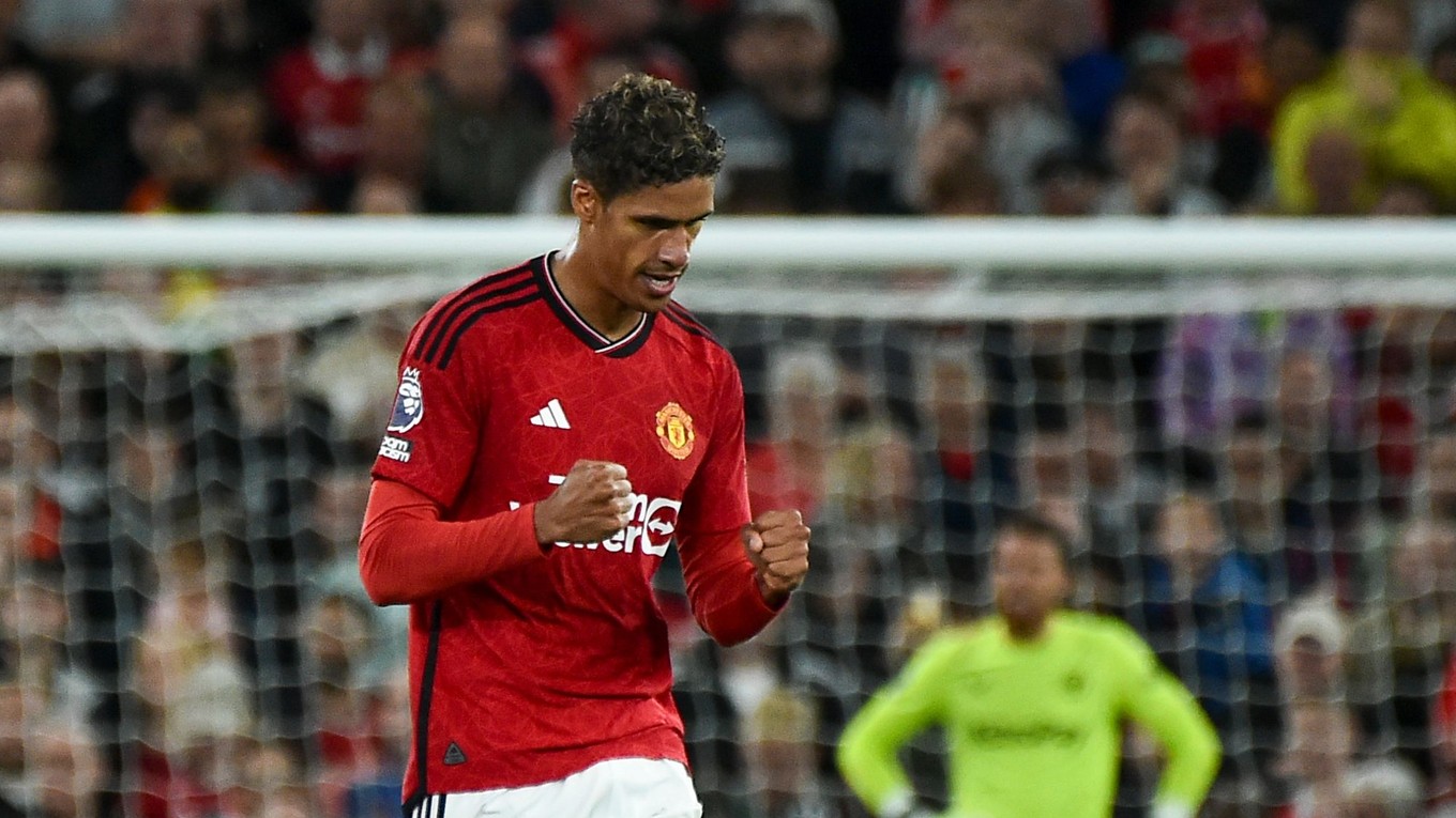 Raphael Varane v drese Manchester United.