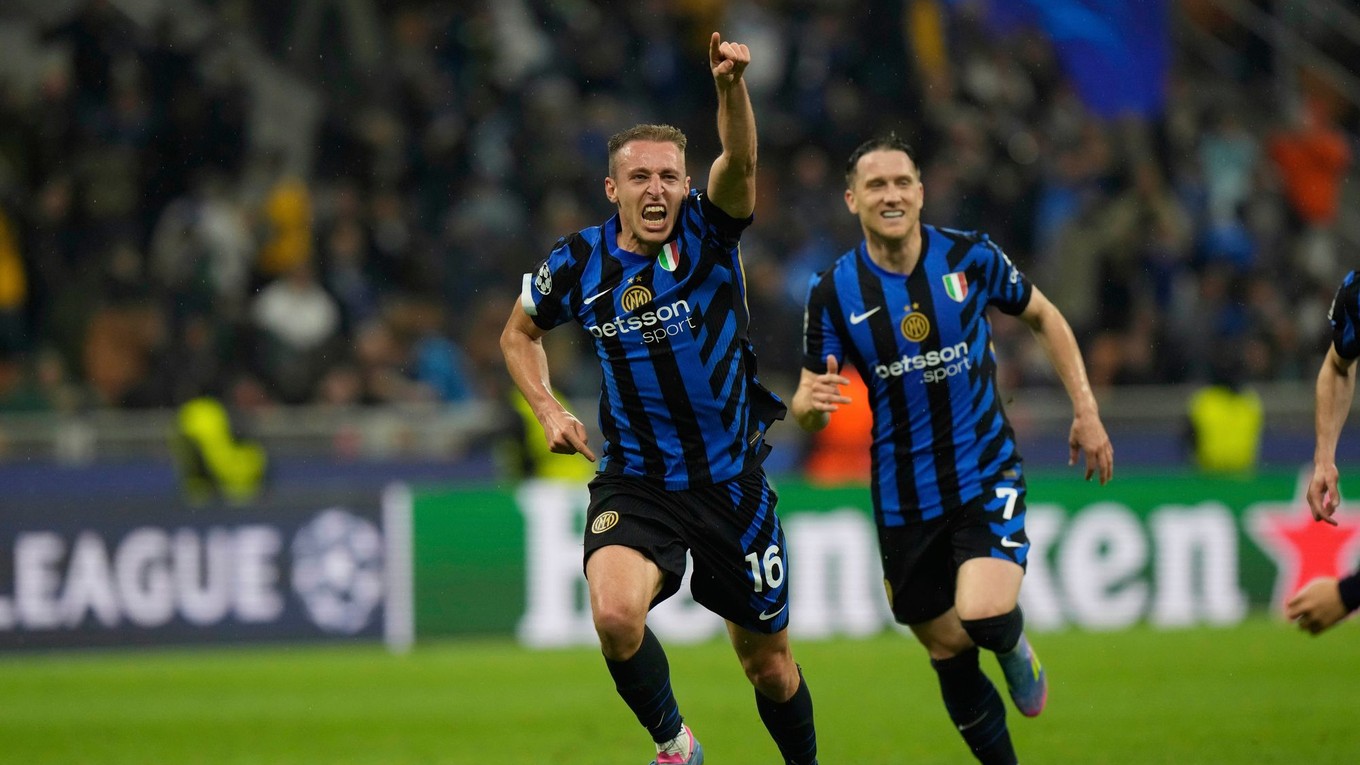 Davide Frattesi oslavuje gól. 