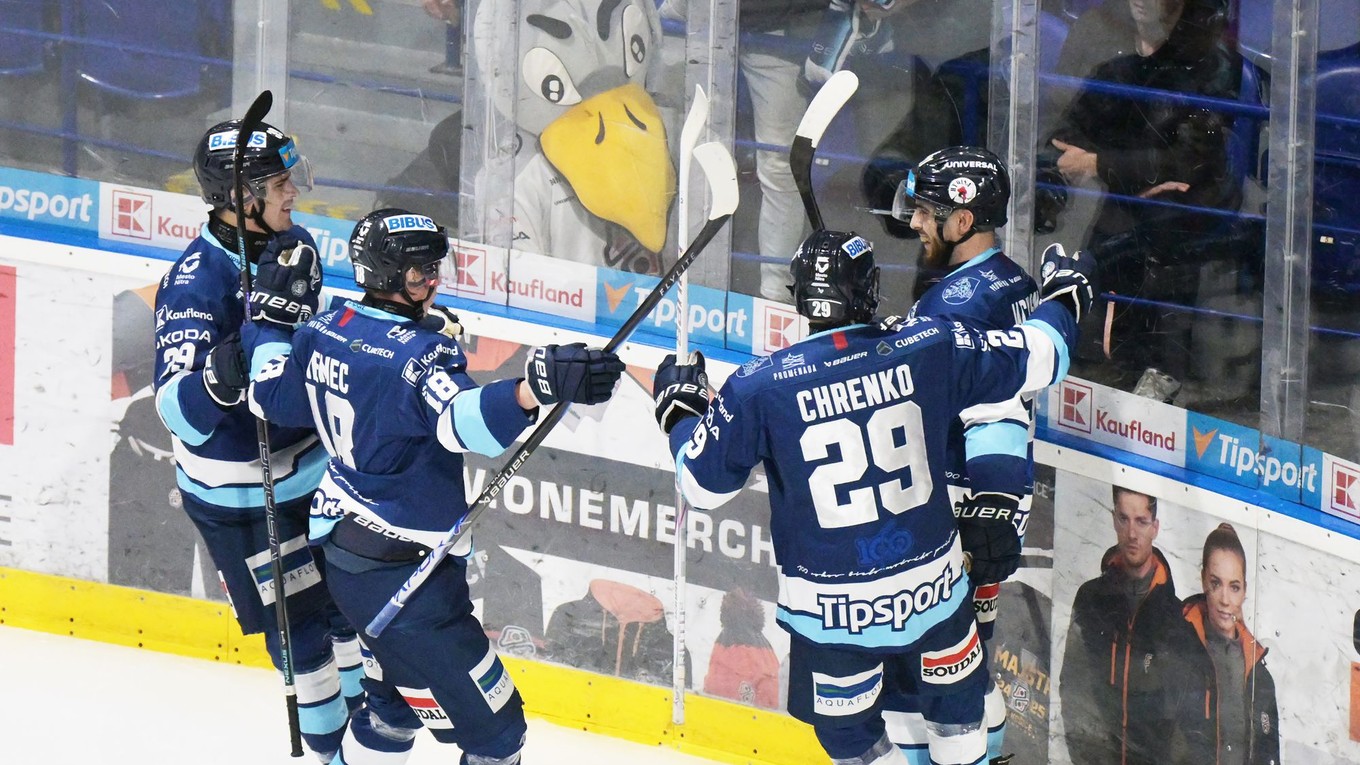 Gólová radosť hráčov Nitry.