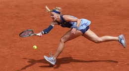 Slovenská tenistka Rebecca Šramková počas Roland Garros 2025.