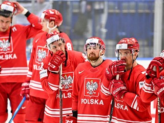 Hokejisti Poľska po zápase so Slovenskom na MS 2024
