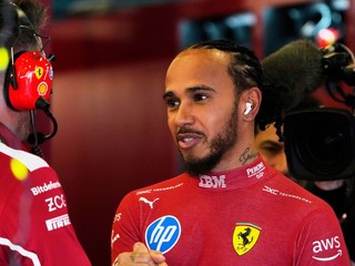 Lewis Hamilton v službách Ferrari.